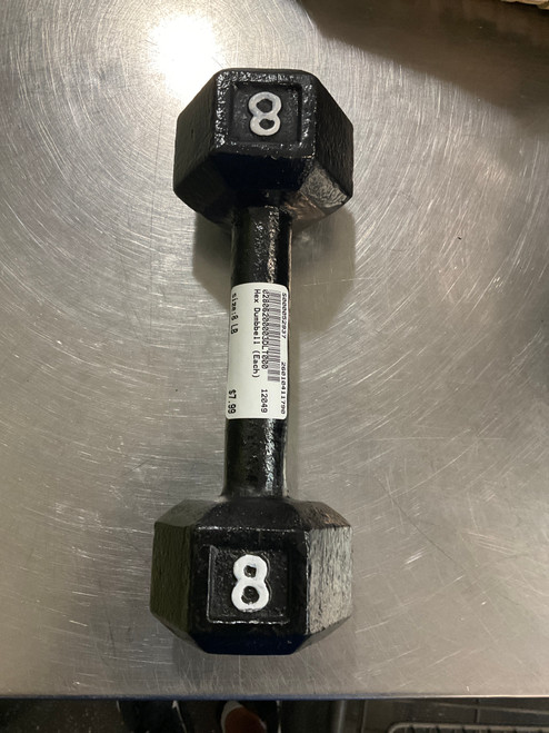 Vist Large View of Product Image Which is Used Hex Dumbbell (Each) 8 lb