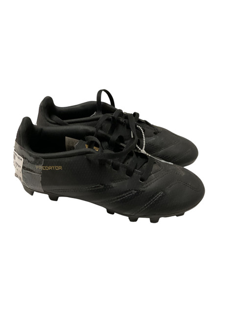 Vist Large View of Product Image Which is Used Adidas PREADTOR SZ 1.5 Soccer Cleats Black Junior 01.5