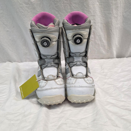 Vist Large View of Product Image Which is Used Spice Lace BOA Womens Snowboard Boots White Senior 8