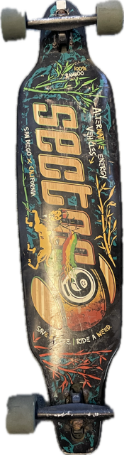 Vist Large View of Product Image Which is Used Sector 9 BAMBOO Longboard Black Long