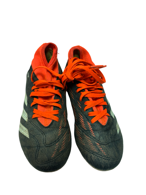 Vist Large View of Product Image Which is Used Adidas Predator Club Sock FxG Jr (Black/Orange) IG7742 Soccer Cleats Junior 01