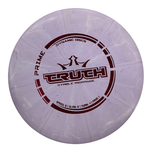 Vist Large View of Product Image Which is Used Dynamic Discs PRIME TRUTH Disc Golf Mid Range Purple 178g