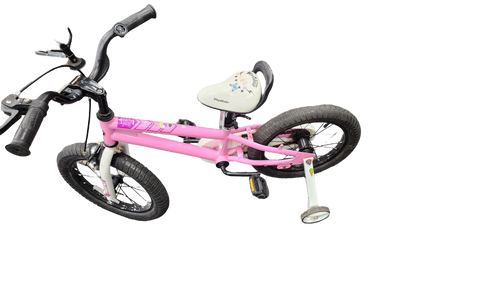 Vist Large View of Product Image Which is Used Royal Baby NONE Training Wheel Bike Girls Pink 16"