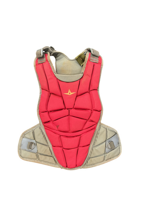 Vist Large View of Product Image Which is Used All-Star AFX Catchers Chest Protector Red Junior