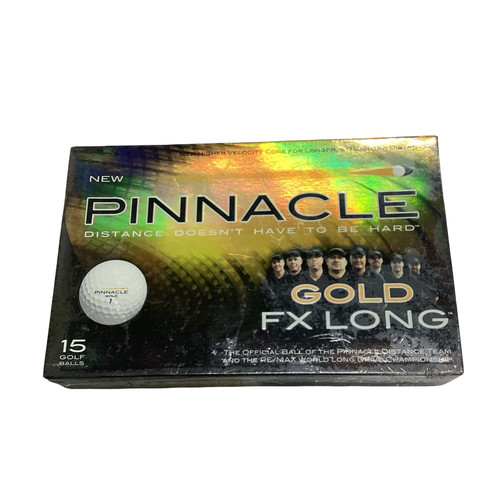 Vist Large View of Product Image Which is Used Pinnacle GOLD FX LONG 15 Pack - Golf Balls