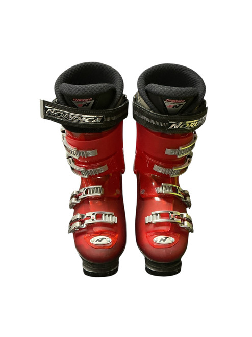 Vist Large View of Product Image Which is Used Nordica BEAST 10 Womens DH Ski Boot Red 265 MP - M08.5 - W09.5