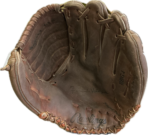 Vist Large View of Product Image Which is Used Rawlings RBG4 BB/SB Glove RH Throw Brown 12 1/2"