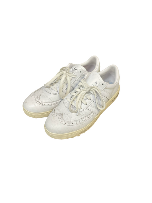 Vist Large View of Product Image Which is Used Adidas Mens Golf Shoes White Senior 11.5