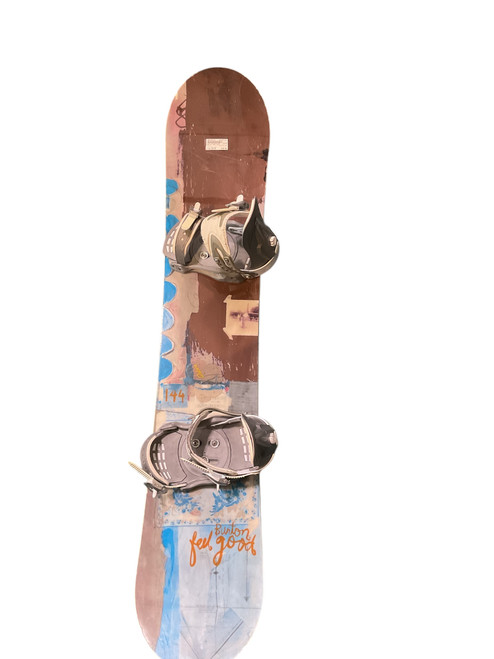 Vist Large View of Product Image Which is Used Burton FEEL GOOD Womens Board/Bindings Royal Blue 144 cm