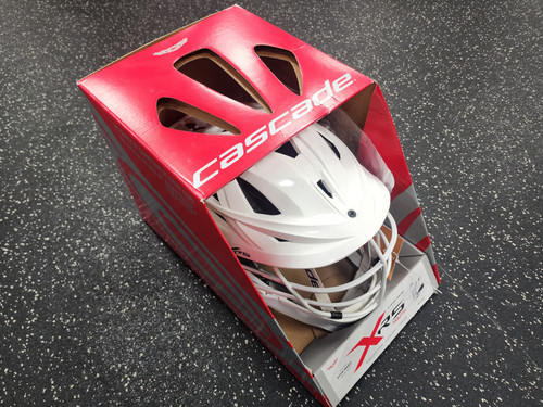 Vist Large View of Product Image Which is Cascade XRS YOUTH Lacrosse Helmet White One Size