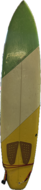 Vist Large View of Product Image Which is Used KENNEDY Surfboard Green 8Ft 6In