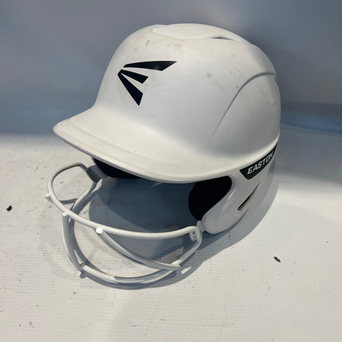 Vist Large View of Product Image Which is Used Easton WHITE S/M Batting Helmet w/Mask White SM