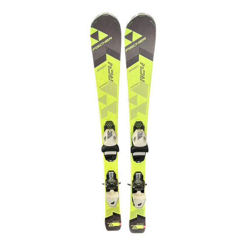 Vist Large View of Product Image Which is Used Fischer RC4 SPEED Boys DH Ski/Binding Green 110 cm