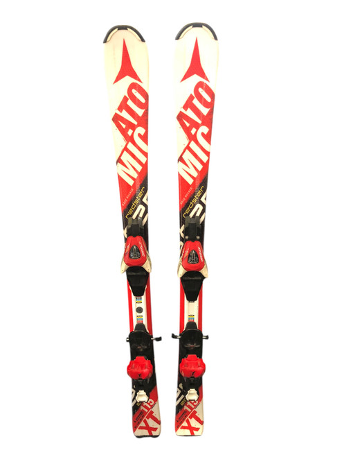 Vist Large View of Product Image Which is Used Atomic REDSTER EDGE Boys DH Ski/Binding Red 115 cm