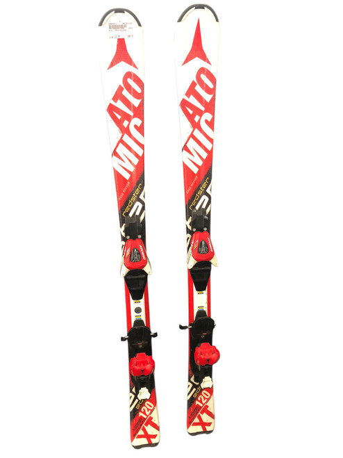 Vist Large View of Product Image Which is Used Atomic REDSTER EDGE Boys DH Ski/Binding Red 120 cm