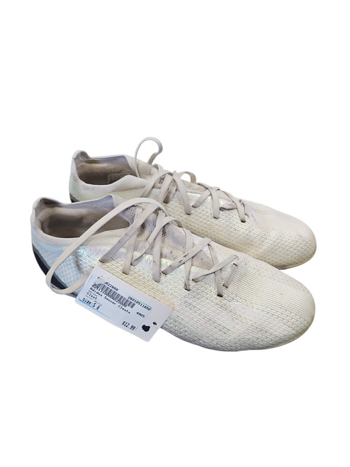 Vist Large View of Product Image Which is Used Adidas Soccer Cleats White Senior 8