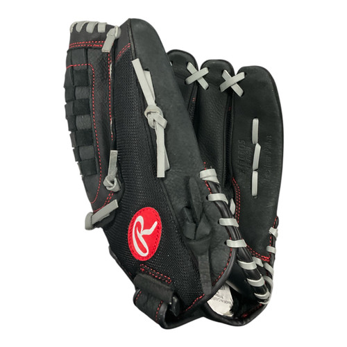 Vist Large View of Product Image Which is Used Rawlings RENEGADE BB/SB Glove RH Throw Black 13"