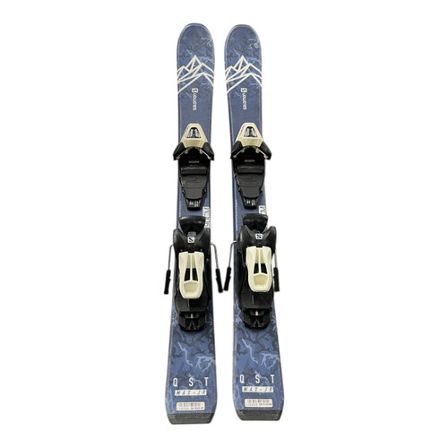 Vist Large View of Product Image Which is Used Salomon QST MAX JR Boys DH Ski/Binding Navy Blue 90 cm