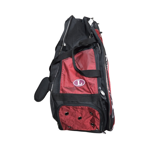 Vist Large View of Product Image Which is Used Louisville Slugger LOCKER BAG BB/SB Player Carry Bag Wine And Black