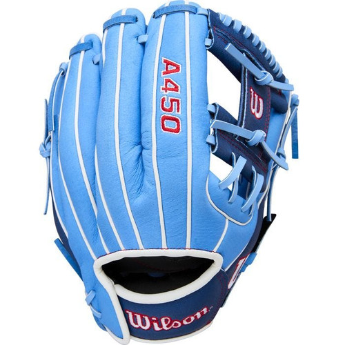 Vist Large View of Product Image Which is New Wilson 2026 A450 11.5in Youth Baseball Glove LHT