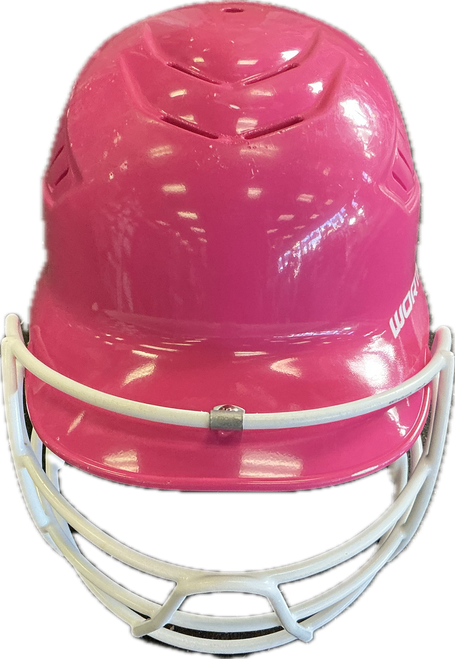 Vist Large View of Product Image Which is Used Worth WTB-R1 Batting Helmet w/Mask Pink One Size