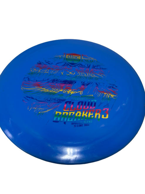 Vist Large View of Product Image Which is Used Discmania CLOUD BREAKER 3 Eagle McMahon Special Blend S-Line DD3 Golf Disc Driver Royal Blue 171g