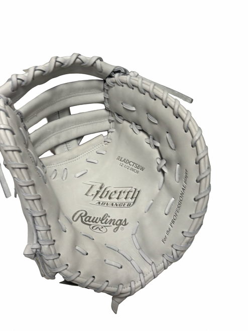 Vist Large View of Product Image Which is New Rawlings LIBERTY ADVANCED RLADCTSBW Fastpitch Softball First Base Mitt RH Throw 12 1/2"