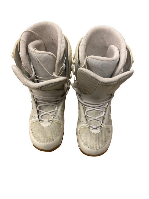 Vist Large View of Product Image Which is Used Morrow WHITE Womens Snowboard Boots White Senior 8
