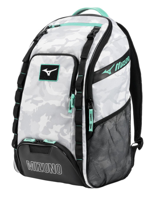 Vist Large View of Product Image Which is New MIZUNO ORGANIZER BACKPACK TEAL CAMO