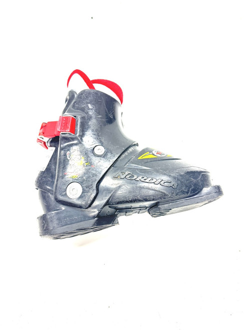 Vist Large View of Product Image Which is Used Nordica SUPER 0.1 Boys DH Ski Boot Black 185 MP - Y12