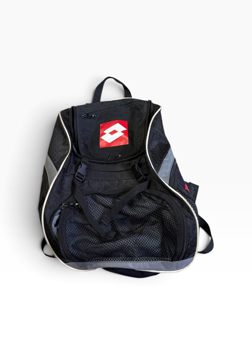 Vist Large View of Product Image Which is Used Lotto Soccer Player Duffel Bag Black