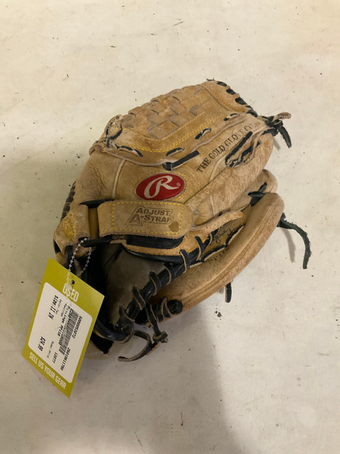 Vist Large View of Product Image Which is Used Rawlings PP110 BB/SB Glove RH Throw Tan 11"