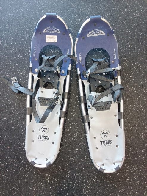 Vist Large View of Product Image Which is Used L.L. Bean Snowshoes Mens Navy Blue 30"