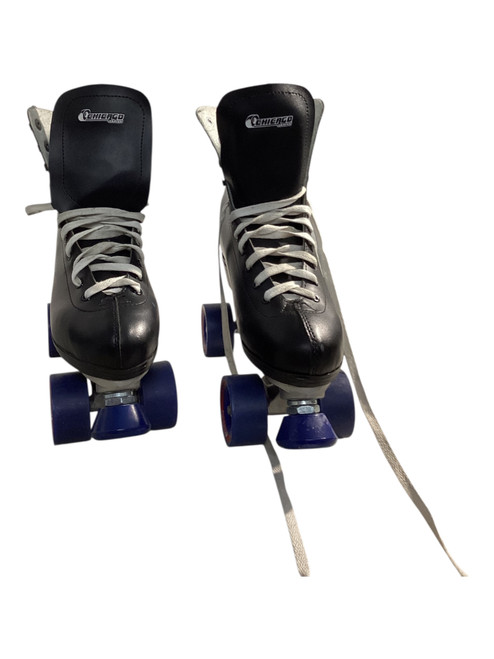 Vist Large View of Product Image Which is Used Chicago CHICAGO SKATES Senior Roller Quad Skates Black Senior 9