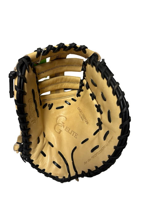 Vist Large View of Product Image Which is Used Rawlings GOLD GLOVE ELITE GGE130SPCFB Baseball & Softball First Base Mitt RH Throw Natural 13" - Like New