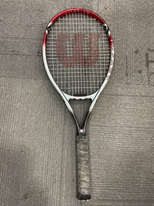 Vist Large View of Product Image Which is Used Wilson IMPACT Adult Tennis Racquet Red Unknown