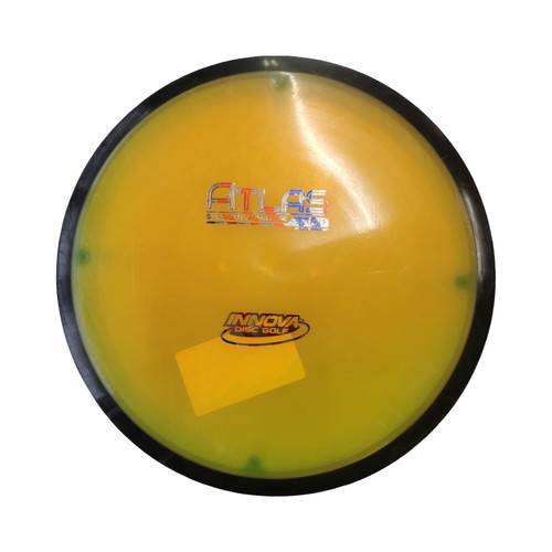 Vist Large View of Product Image Which is Used Innova ATLAS Disc Golf Mid Range Yellow