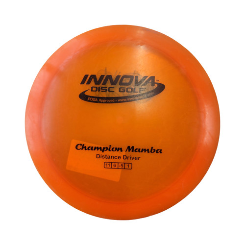 Vist Large View of Product Image Which is Used Innova MAMBA CHAMPION Disc Golf Driver Orange