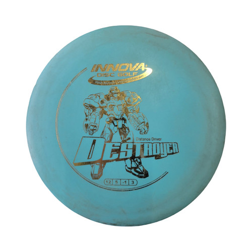 Vist Large View of Product Image Which is Used Innova DESTORYER Disc Golf Driver Sky Blue