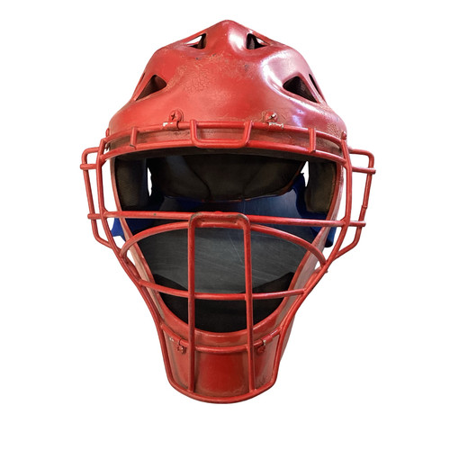 Vist Large View of Product Image Which is Used BoomBah CATCHERS HELMET Catchers Helmet w/Mask Red M/L