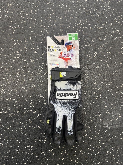 Vist Large View of Product Image Which is New Franklin BB Grow Batting Gloves Black MD
