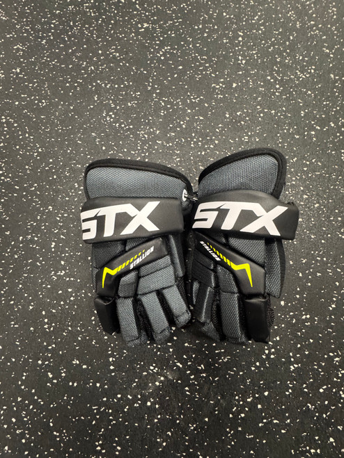 Vist Large View of Product Image Which is New STX STALLION 200 Lacrosse Gloves Junior Black XXS