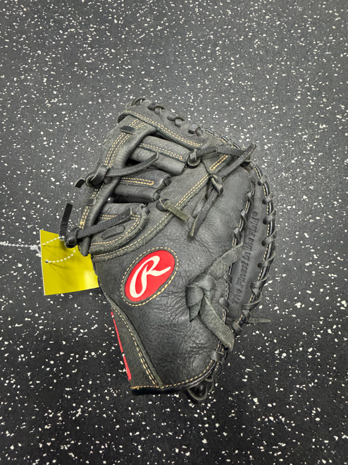 Vist Large View of Product Image Which is Used Rawlings RENEGADE BB/SB First Base RH Throw Black 11 1/2"
