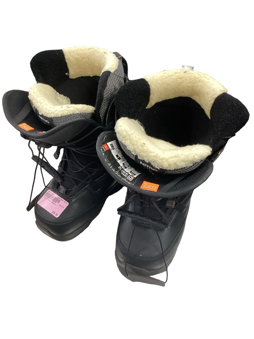 Vist Large View of Product Image Which is Used Nitro FAINT TLS Womens Snowboard Boots Black Senior 6.5