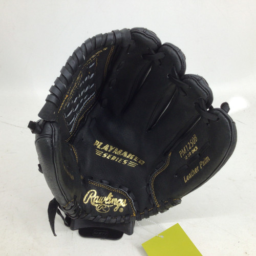Vist Large View of Product Image Which is Used Rawlings PLAYER SERIES 12.5 IN RHT BB GLOVE BB/SB Glove RH Throw Black 12 1/2"