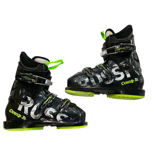 Vist Large View of Product Image Which is Used Rossignol COMP J3 Boys DH Ski Boot Black 225 MP - J04.5 - W5.5