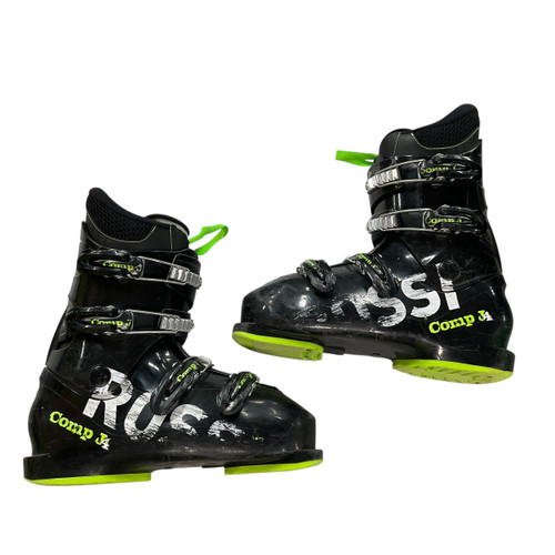 Vist Large View of Product Image Which is Used Rossignol COMP J4 Boys DH Ski Boot Black 255 MP - M07.5 - W08.5