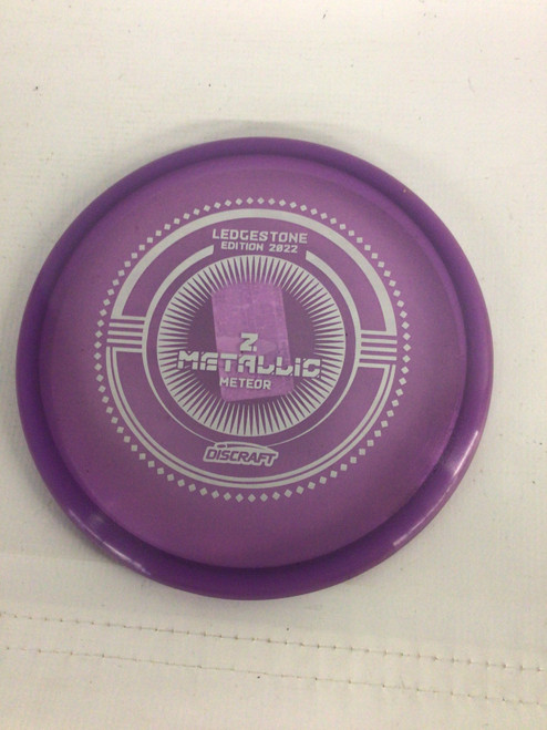 Vist Large View of Product Image Which is Used Discraft Z METALLIC METEOR Disc Golf Mid Range Purple