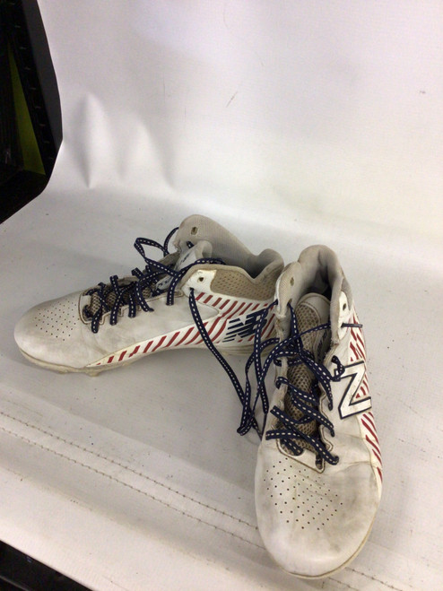 Vist Large View of Product Image Which is Used New Balance LAX Cleats Boys White Junior 06