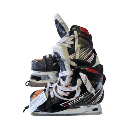 Vist Large View of Product Image Which is Used CCM JETSPEED FT460 GOALIE SKATES JR Junior Goalie Skate Junior 03.5